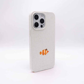 iPhone 16e/17e Hülle - Clownfisch weiß - "Mr.Clown-Fish" - nachhaltig
