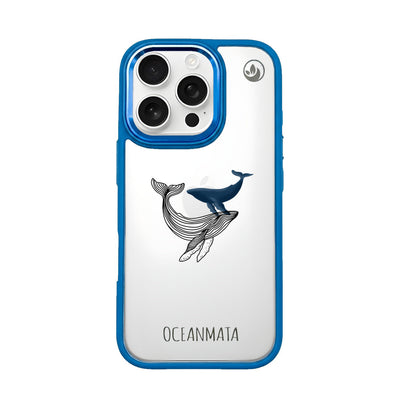 iPhone 16 pro Hülle - Wal blau - "BlueWhale" - nachhaltig