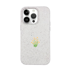 Biologisch abbaubare Handyhülle iPhone 14 pro Daisy — kompostierbar — Vorderseite