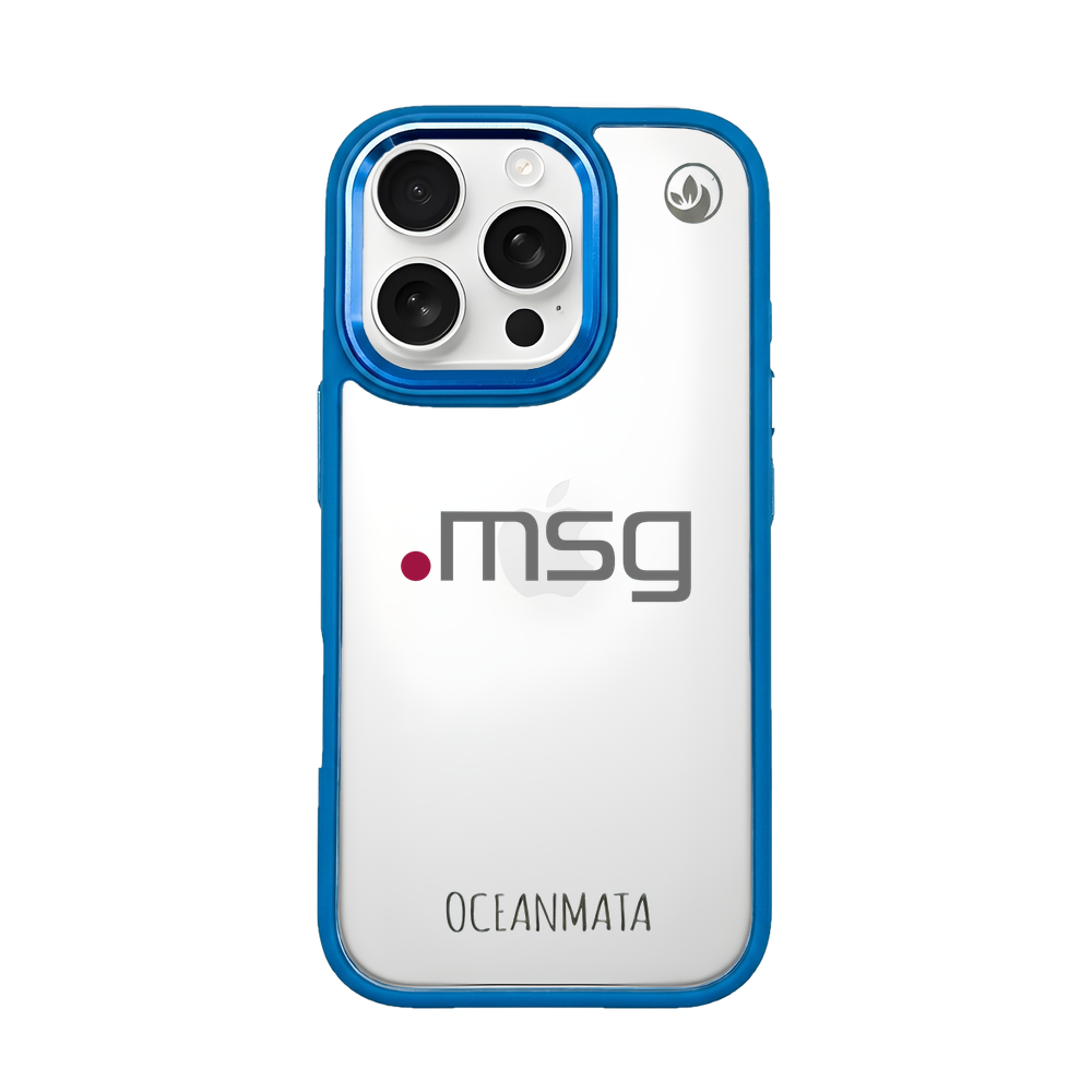 msg systems ag × OceanMata Hülle Clear – Samsung S24+ (Muster)