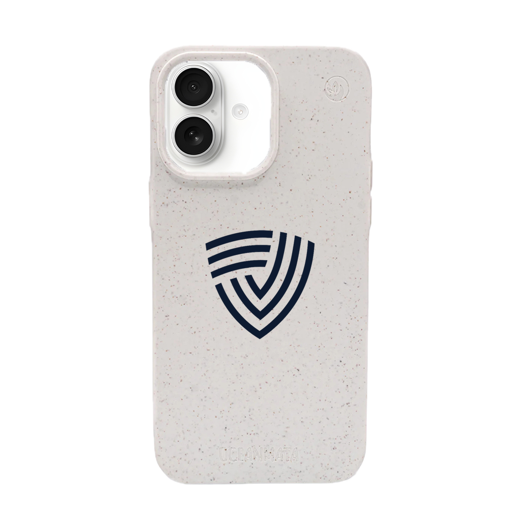 EKP Steuerberater × OceanMata Hülle Weiß – iPhone 17 (Muster)