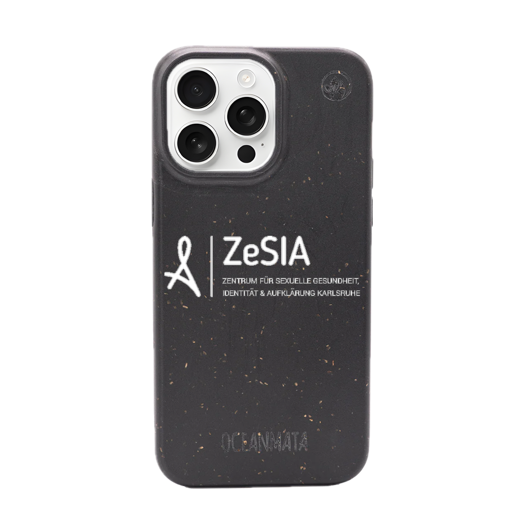 ZeSIA Karlsruhe × OceanMata Hülle Schwarz – iPhone SE/7/8 (Muster)