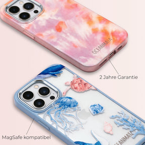 Biologisch abbaubare Handyhülle iPhone 13 pro max Orcafamily — kompostierbar — Garantie & MagSafe-Kompatibilität