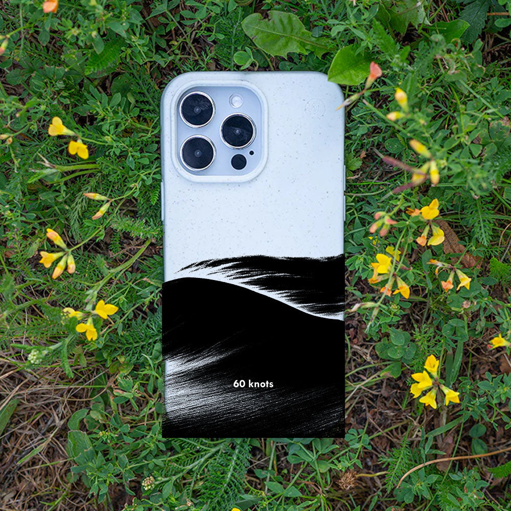 iPhone 17 pro max Hülle - Düne weiß - "60knots" - nachhaltig