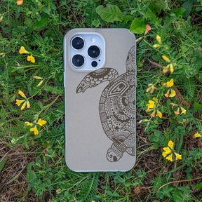 Biologisch abbaubare Handyhülle iPhone 17 Air Greenturtle — kompostierbar — Bonus