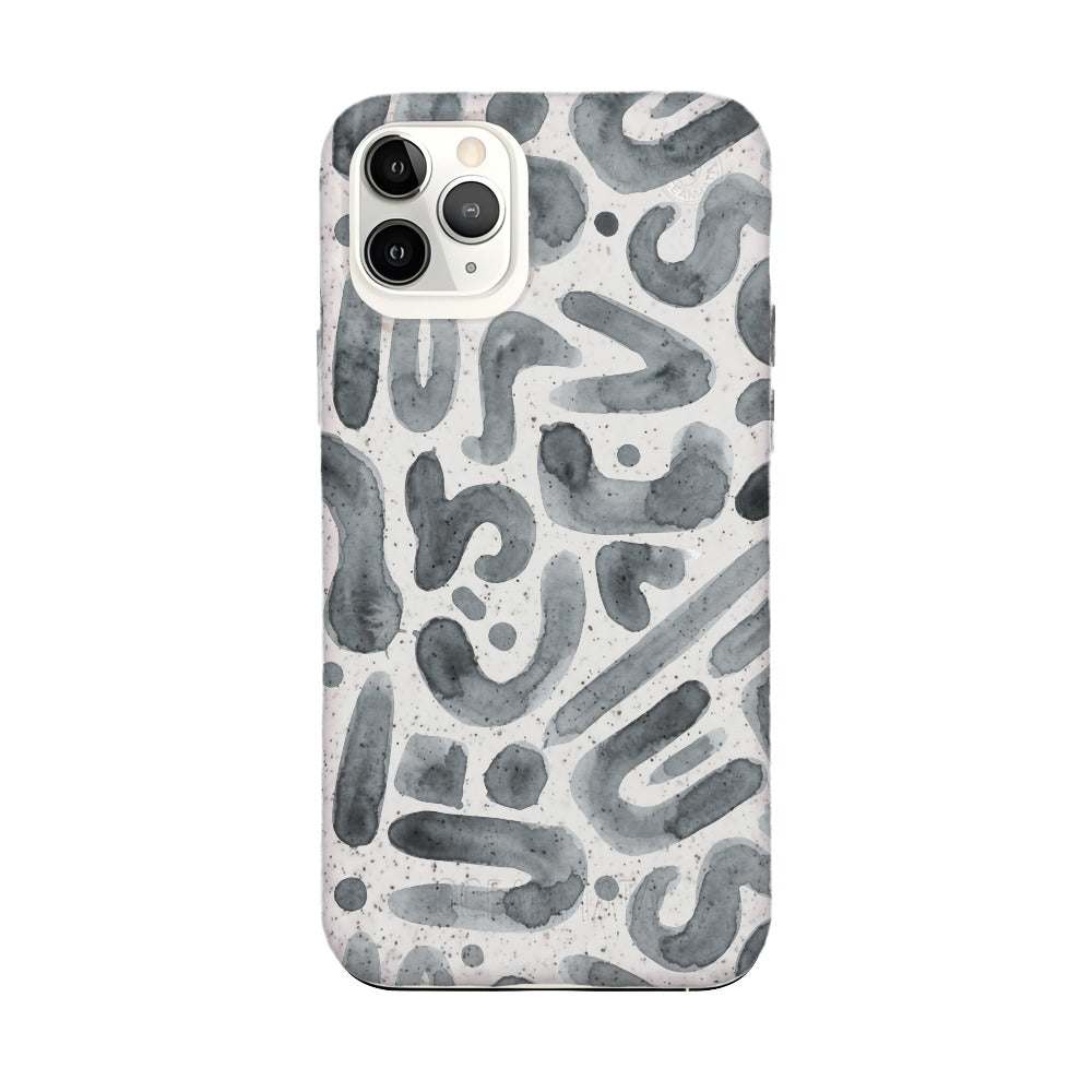 TEST iPhone 11 pro Hülle - "Buchstabensuppe" in deiner Handyfarbe - nachhaltig