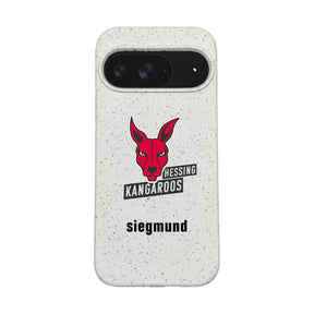 Biologisch abbaubare Handyhülle Google Pixel 9 / 9 Pro Hessingkangaroos — kompostierbar — Vorderseite