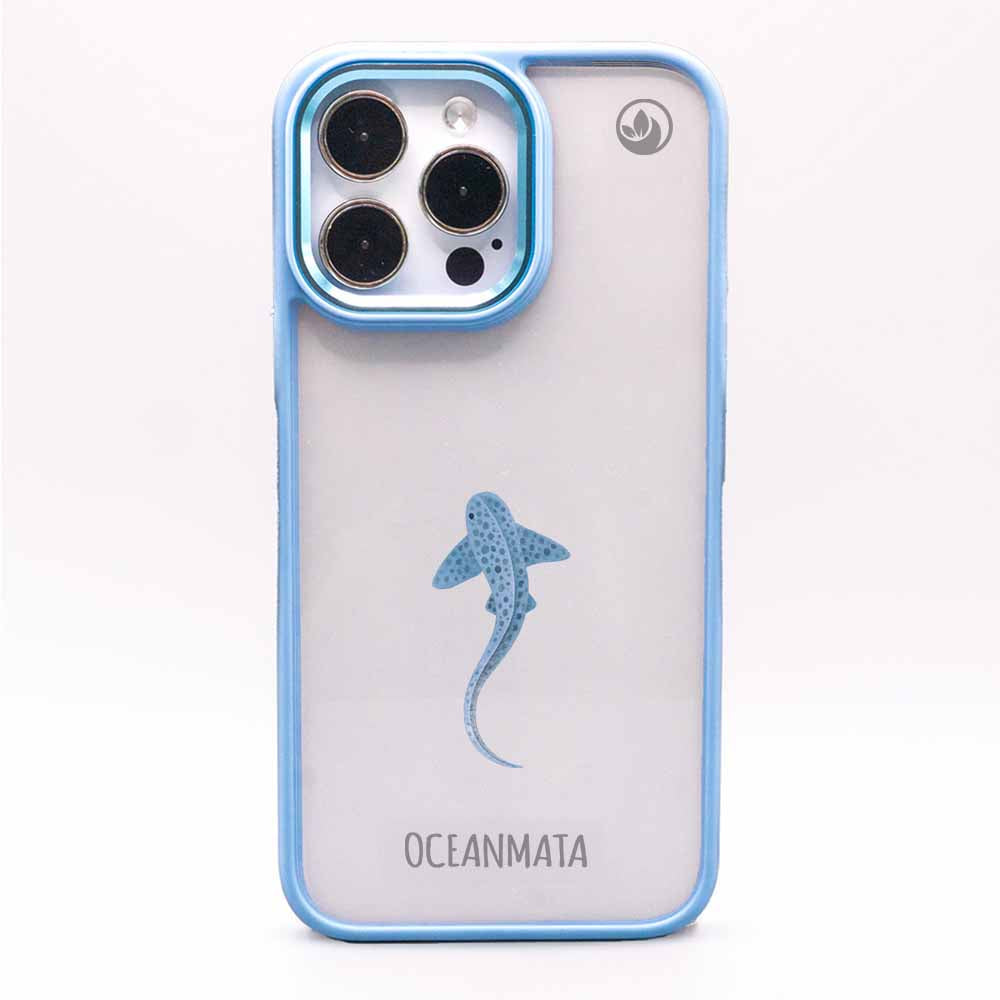 iPhone 13 pro Hülle - Leopardenhai blau - "BlueLeopard" - nachhaltig