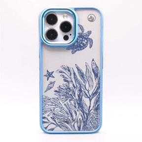 iPhone 11 pro Hülle - Schildkröten blau - "Silent Wave" - nachhaltig