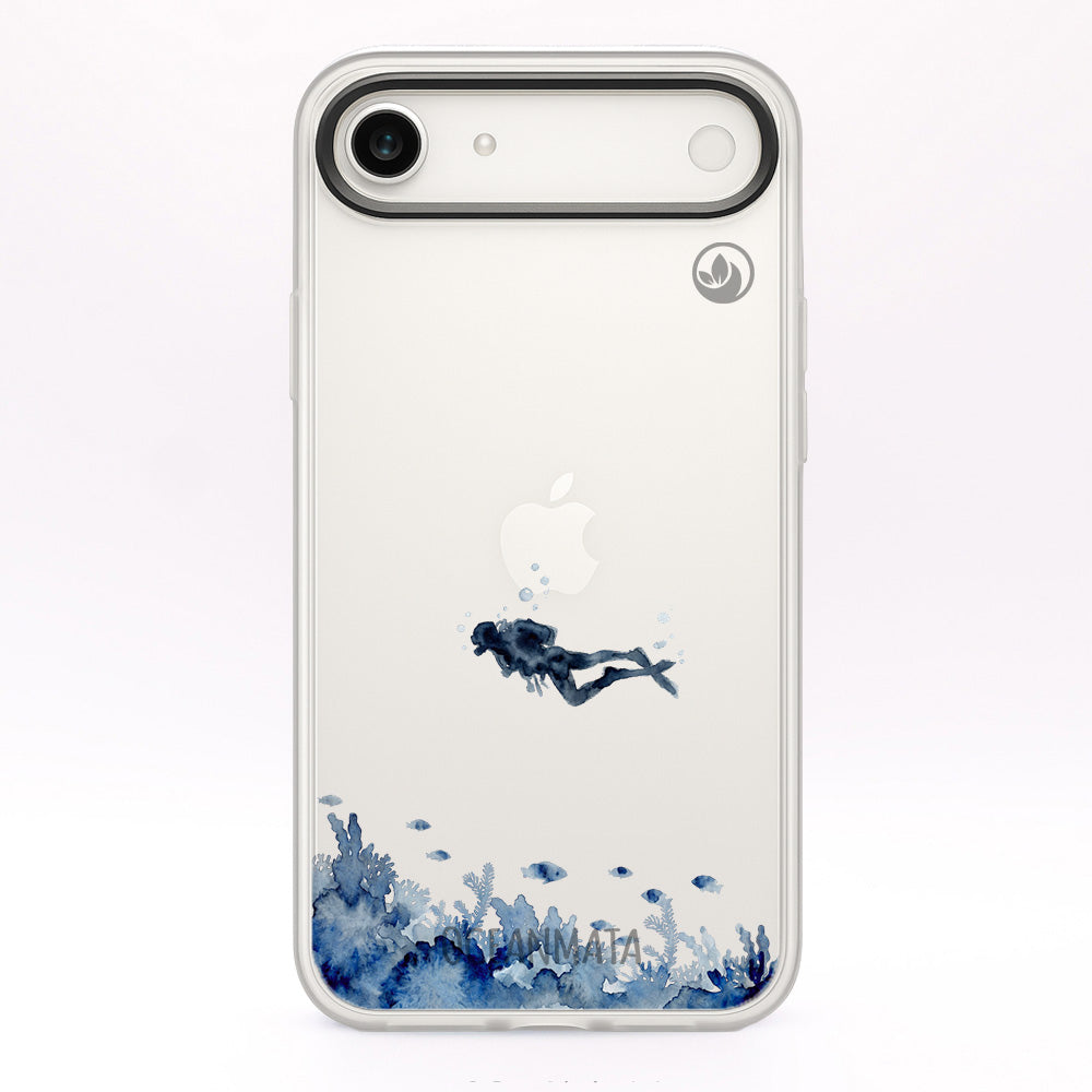 iPhone 17 Air Hülle - Taucher blau - "DeepDive" - nachhaltig