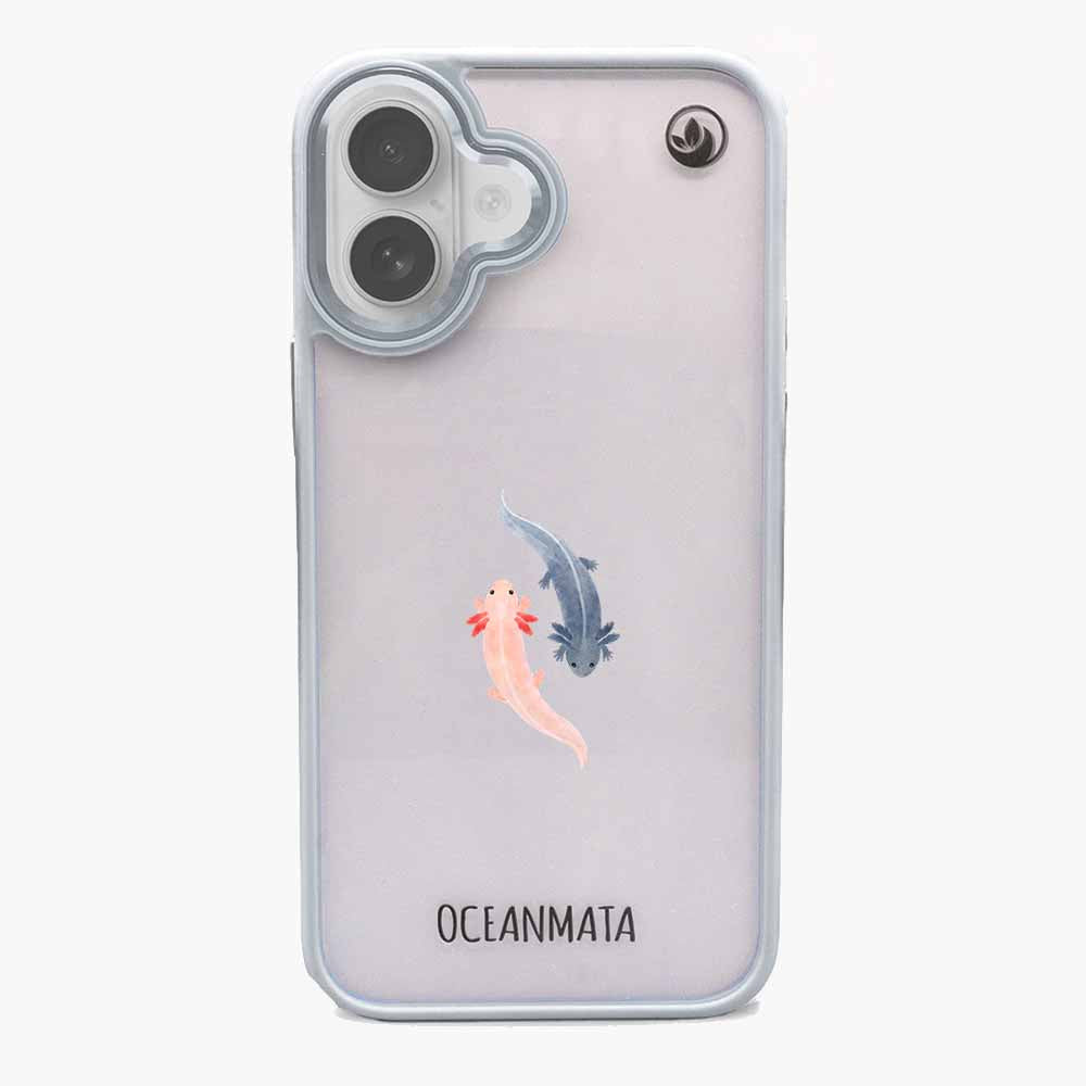 iPhone 17 Hülle - Axlotl blau - "Axl" - nachhaltig