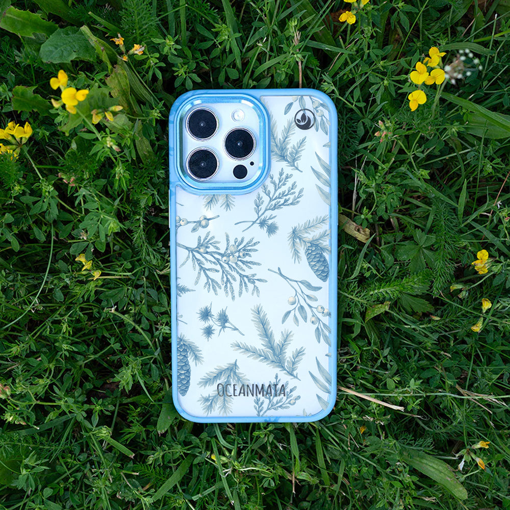 Samsung S25 Ultra Hülle - Winterwald blau - "BluePine" - nachhaltig