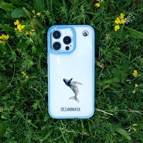Samsung S25+ Hülle - Wal blau - "Joy" - nachhaltig