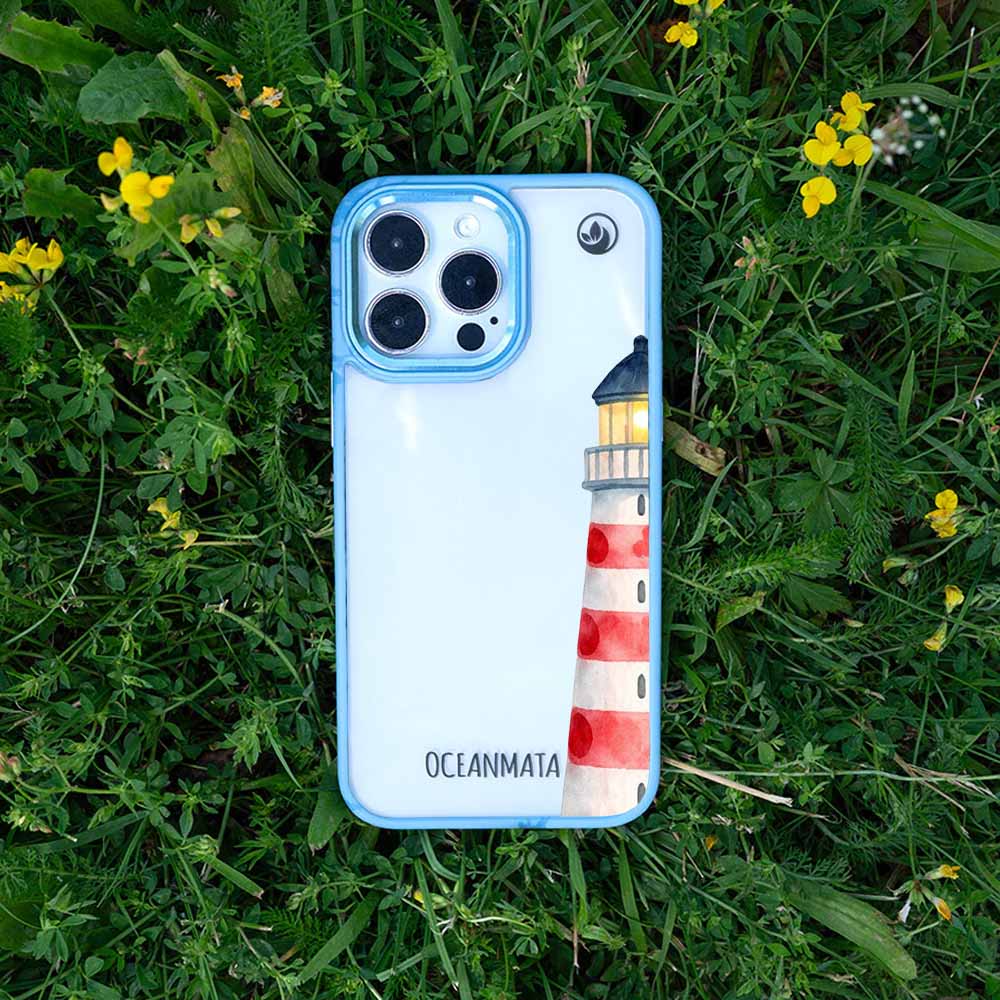 Samsung S24+ Hülle - Leuchtturm blau - "Lighthouse" - nachhaltig