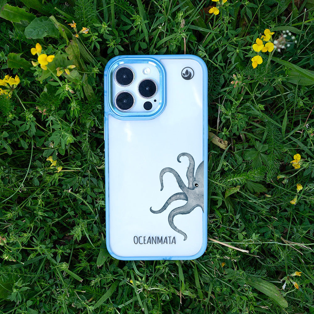 Samsung S25+ Hülle - Oktopus blau - "TentacleTheory" - nachhaltig