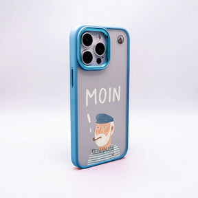 iPhone SE/7/8 Hülle - Moin blau - "Ostfriese" - nachhaltig
