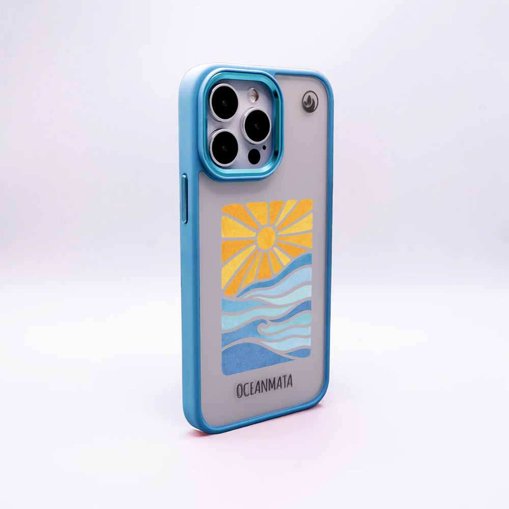 iPhone 16 pro max Hülle - Meer blau - "Sun&Sea" - nachhaltig