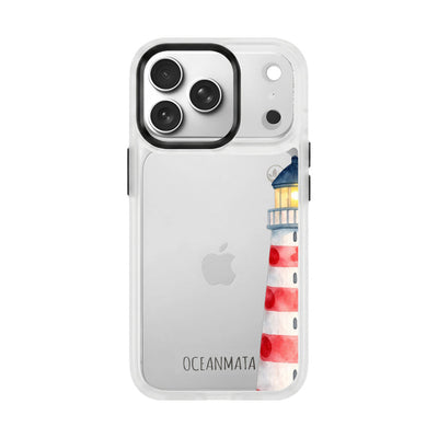 iPhone 18 Pro / 17 Pro Hülle - Leuchtturm blau - "Lighthouse" - nachhaltig