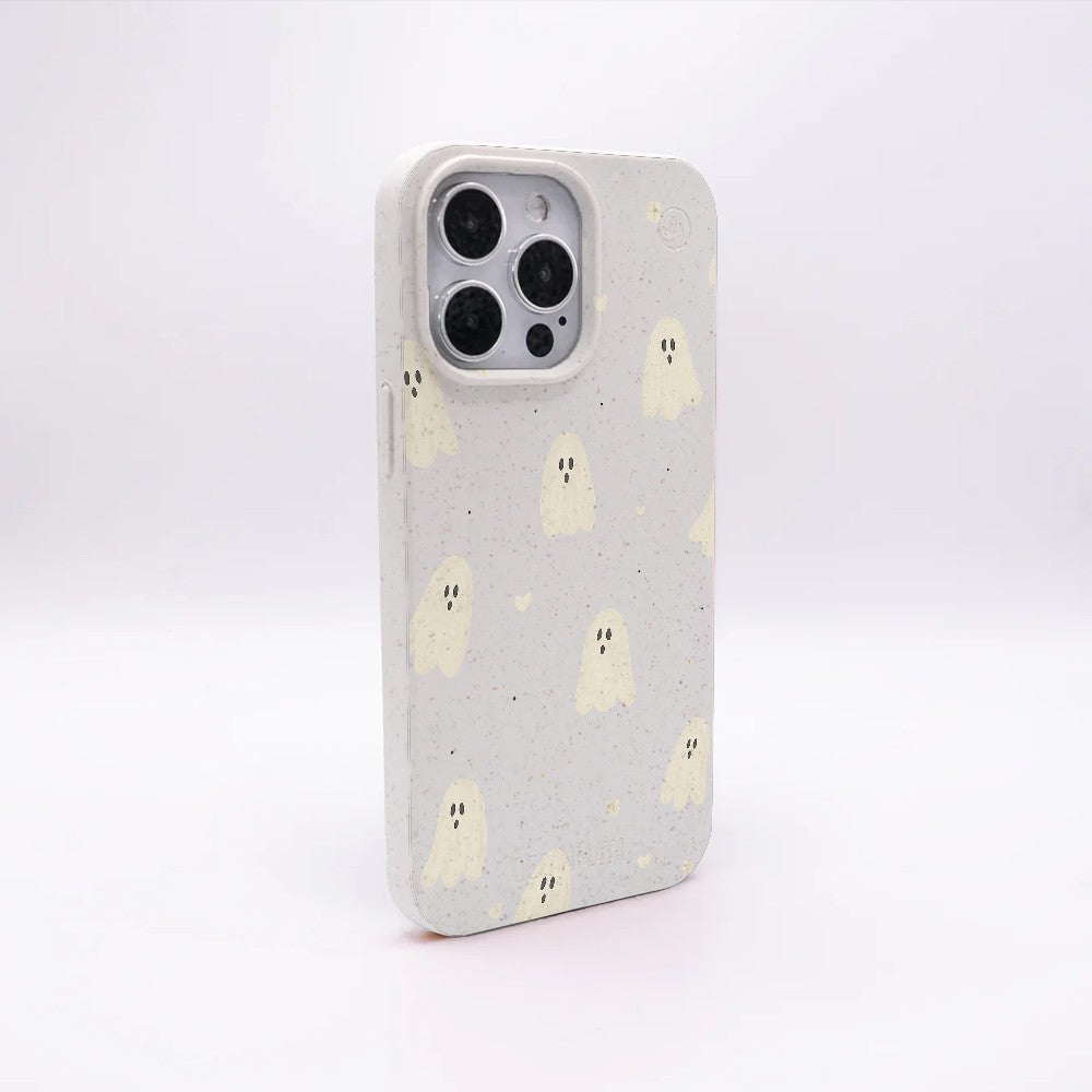 Samsung S26 Hülle - Geist weiß - "LittleGhost" - nachhaltig