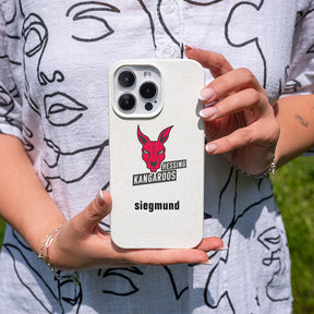 iPhone 16 pro Hülle - weiß - "Hessing Kangaroos " - nachhaltig