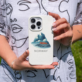 iPhone 17 pro Hülle - Norwegen weiß - "Norway" - nachhaltig