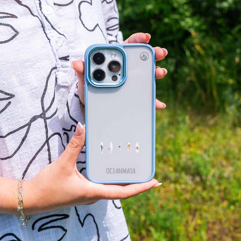 iPhone 16 pro Hülle - Surfing blau - "surfLife" - nachhaltig