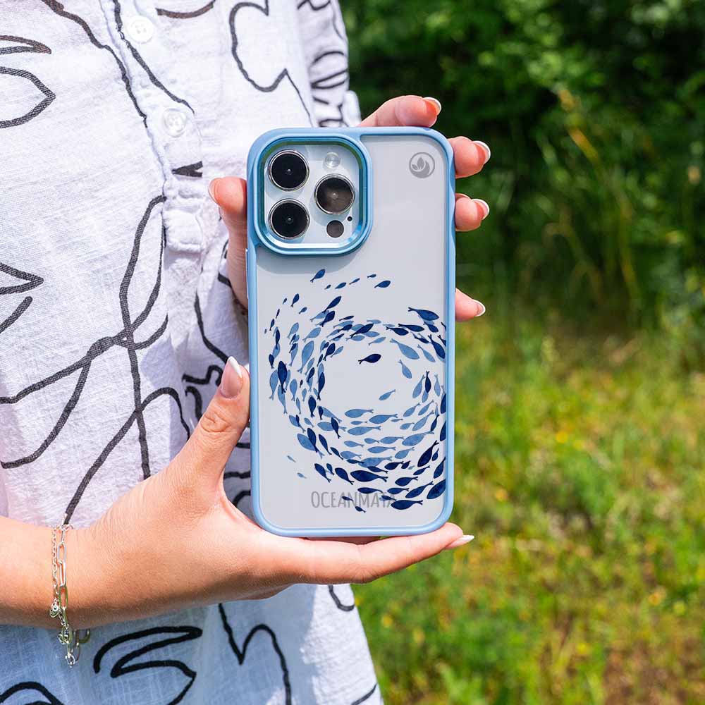 Samsung S24+ Hülle - Schwarm blau - "Swarmin" - nachhaltig
