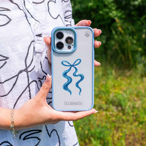 Samsung S25+ Hülle - Schleife blau - "tideknot" - nachhaltig