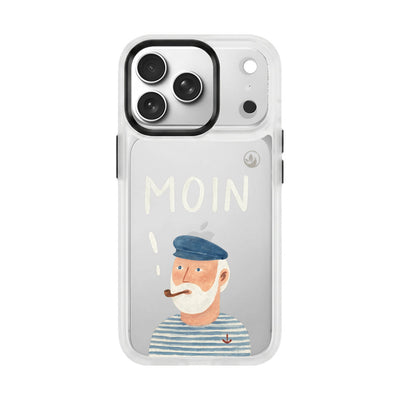iPhone 18 Pro / 17 Pro Hülle - Moin blau - "Ostfriese" - nachhaltig