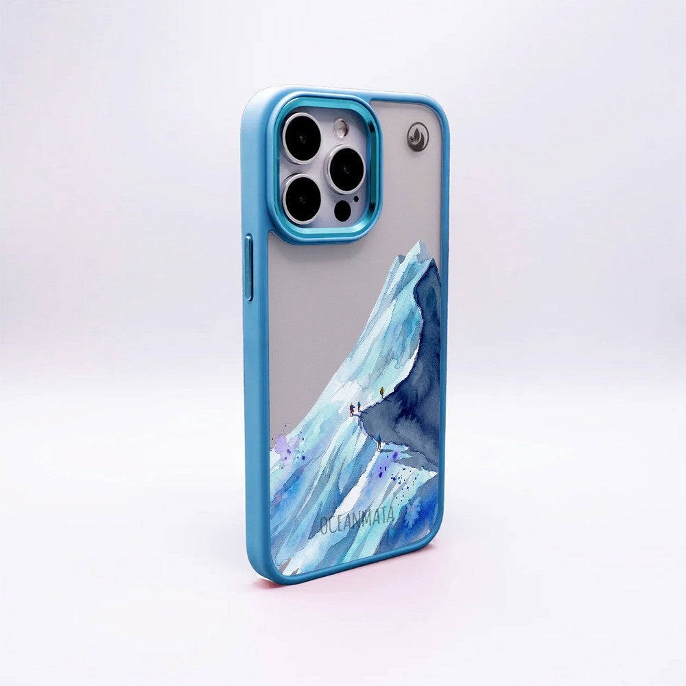Nachhaltige Handyhülle Samsung S24+ Mountainblue — Rückseite