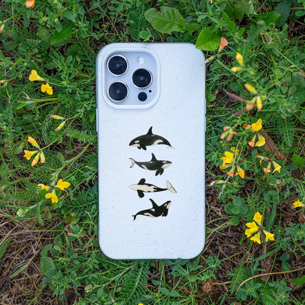 Biologisch abbaubare Handyhülle iPhone 11 pro Orcafamily — kompostierbar — Bonus