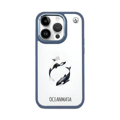 iPhone 14 pro Hülle - Orca blau - "OrcaFlow" - nachhaltig