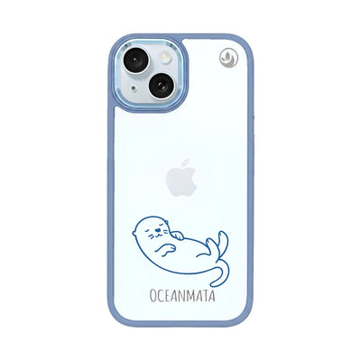 iPhone 15 Hülle - Otter blau - "Otter" - nachhaltig