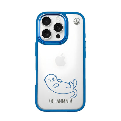 iPhone 16 pro Hülle - Otter blau - "Otter" - nachhaltig
