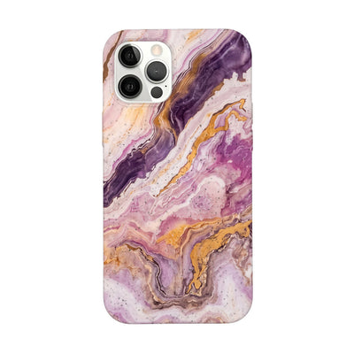 iPhone 12 pro / iPhone 12 Hülle - Marmor pink - "PinkMarble" - nachhaltig