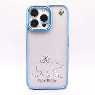 iPhone 13 Hülle - Eisbär - "Polar Bear Family" - nachhaltig