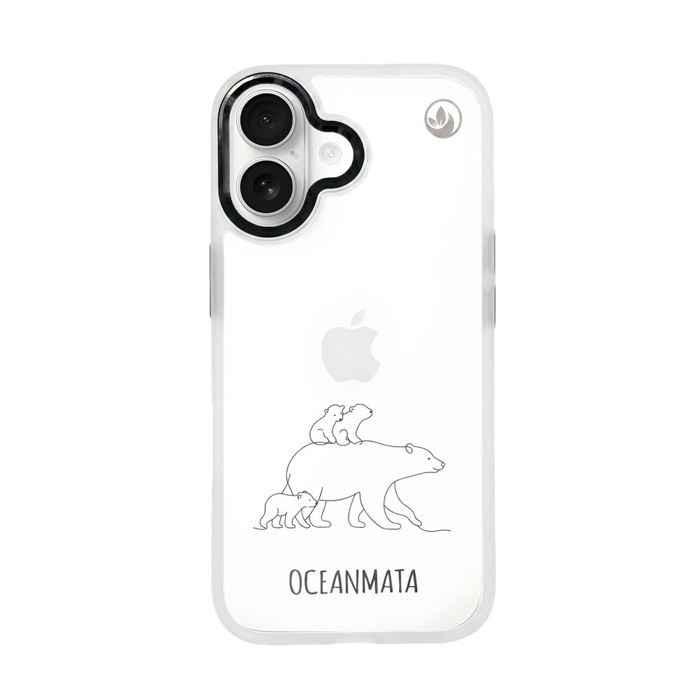 iPhone 17 Hülle - Eisbär - "Polar Bear Family" - nachhaltig