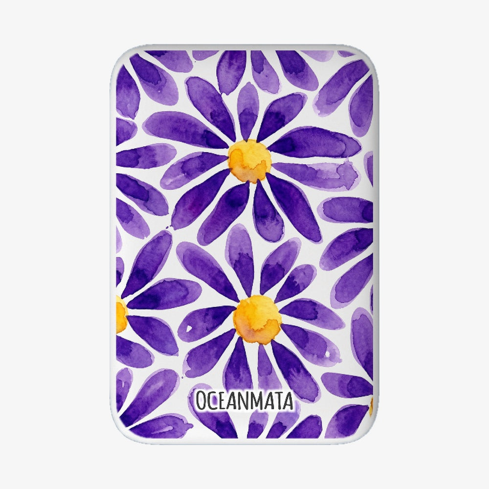 Powerbank MagSafe - "purplebloom" - nachhaltig