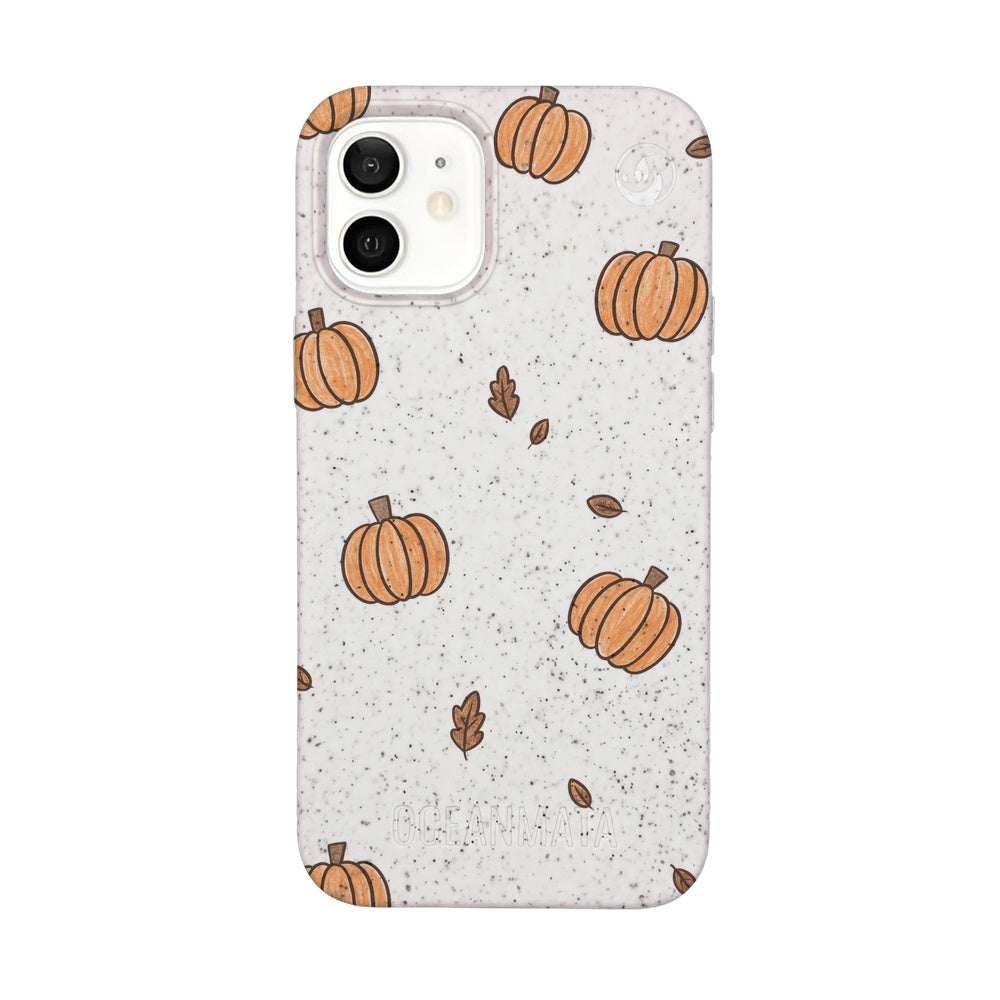 Biologisch abbaubare Handyhülle iPhone 12 mini Pumpkin — kompostierbar — Vorderseite