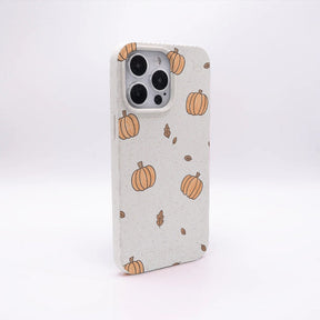 Biologisch abbaubare Handyhülle iPhone 13 pro Pumpkin — kompostierbar — Rückseite