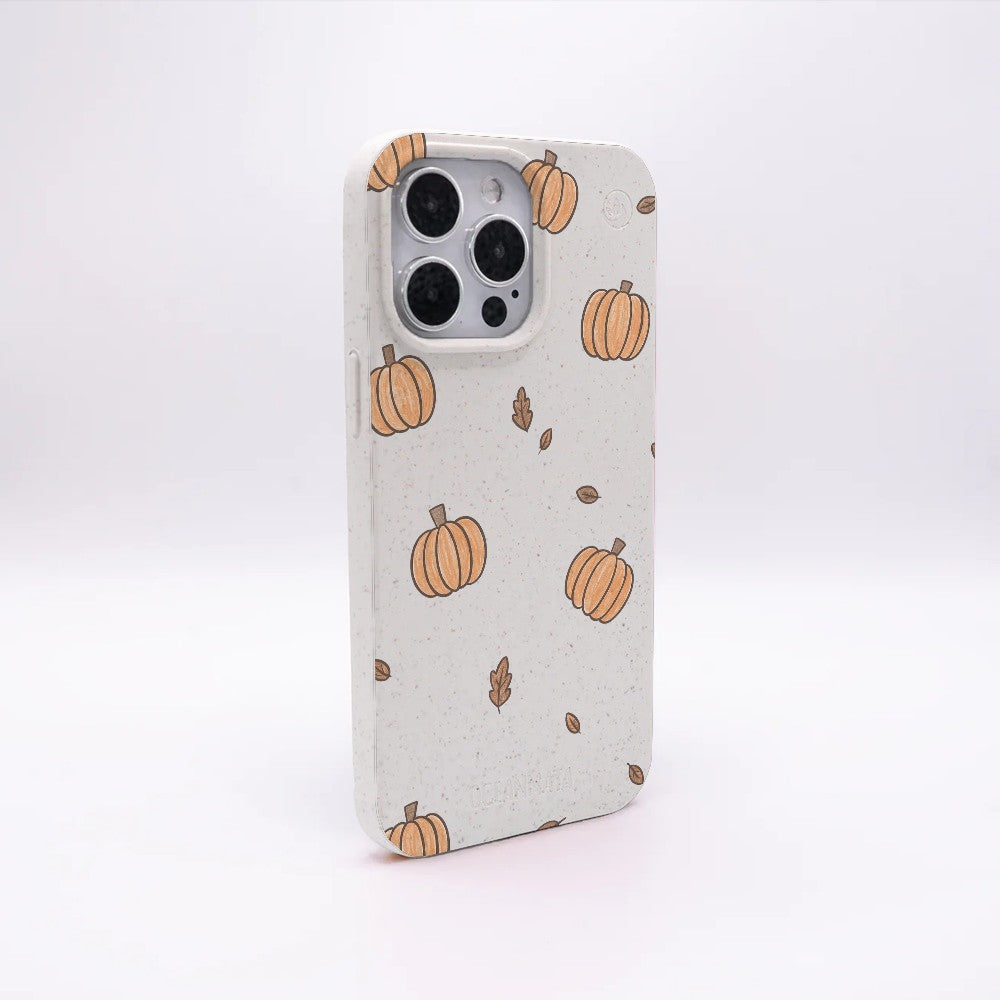 Biologisch abbaubare Handyhülle iPhone 15 pro max Pumpkin — kompostierbar — Rückseite