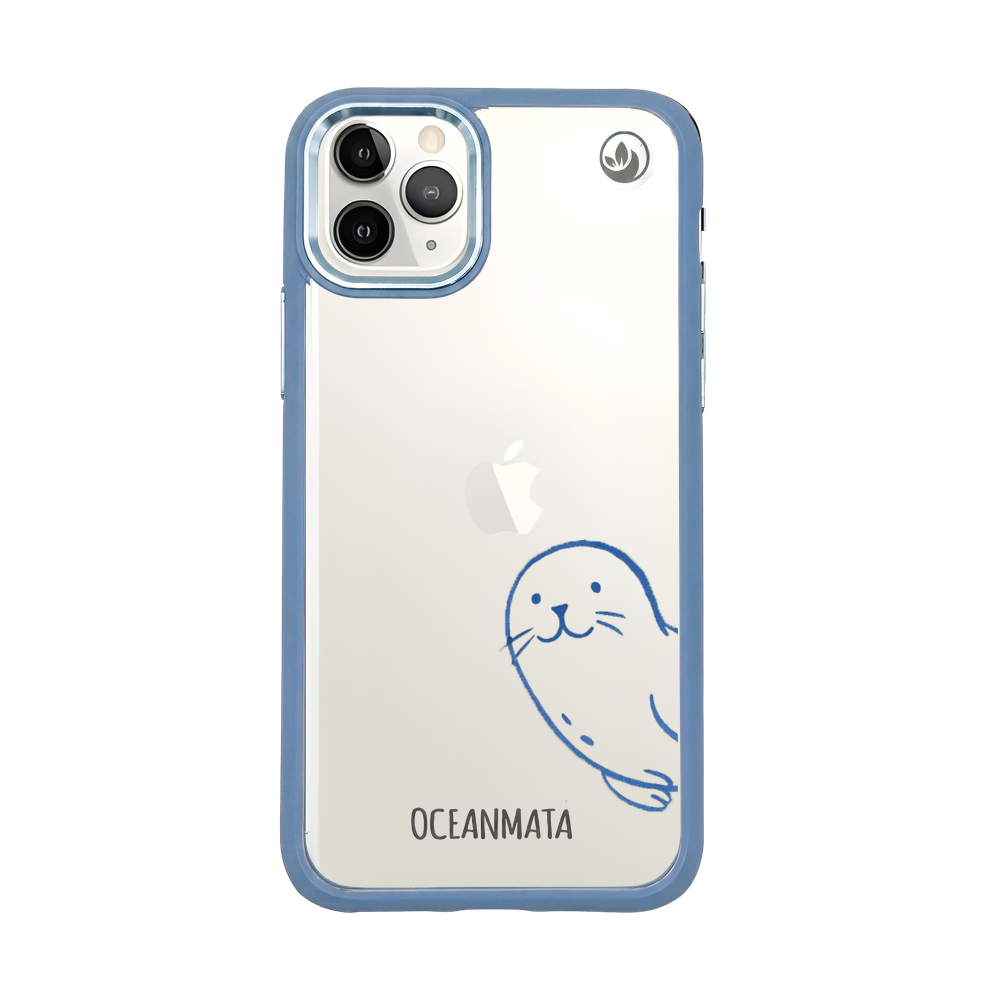 iPhone 11 pro Hülle - Robbe blau - "Robby" - nachhaltig