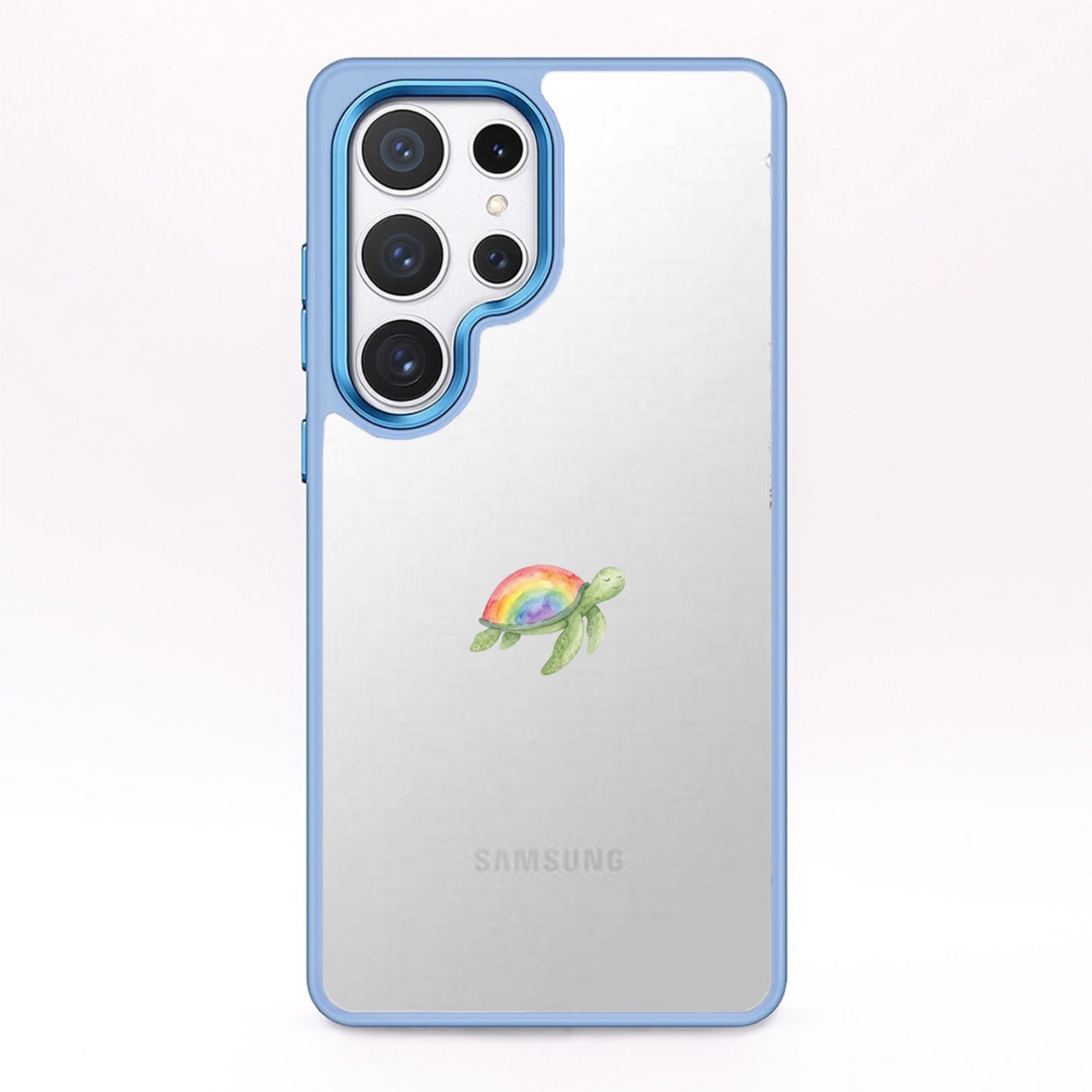 Samsung S25+ Hülle - Schildkröte blau - "Queertle" - nachhaltig
