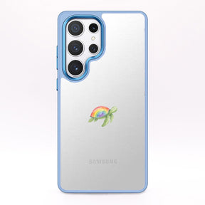Samsung S25+ Hülle - Schildkröte blau - "Queertle" - nachhaltig