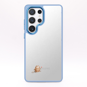 Samsung S25+ Hülle - Biber blau - "BeaverBliss" - nachhaltig