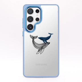 Samsung S24 Ultra Hülle - Wal blau - "BlueWhale" - nachhaltig