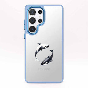 Samsung S25+ Hülle - Orca blau - "OrcaFlow" - nachhaltig