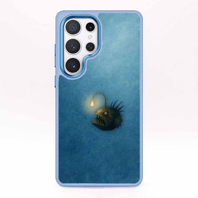 Samsung S24 Hülle - Anglerfisch blau - "Sour" - nachhaltig