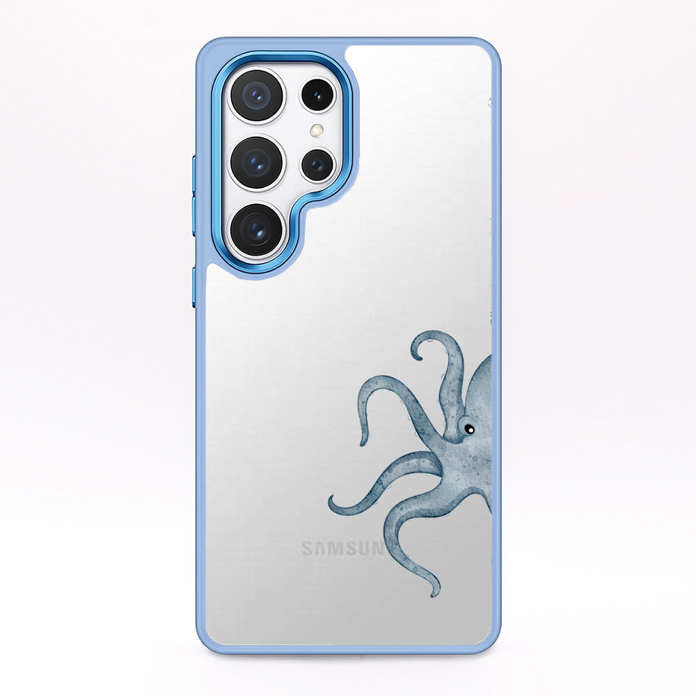 Samsung S24 Ultra Hülle - Oktopus blau - "TentacleTheory" - nachhaltig