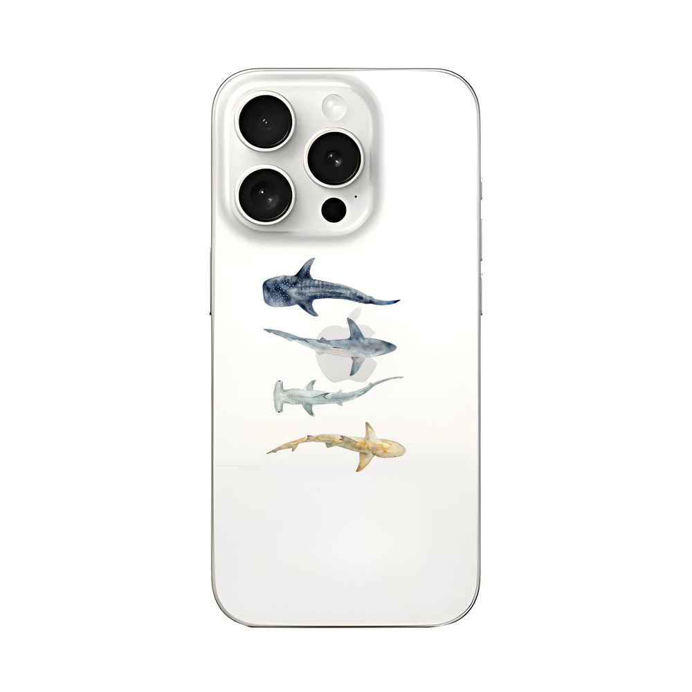 Biologisch abbaubare Handyhülle iPhone 15 pro Sharkproject — kompostierbar — Vorderseite